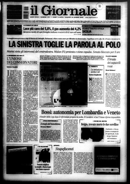 Il giornale : quotidiano del mattino